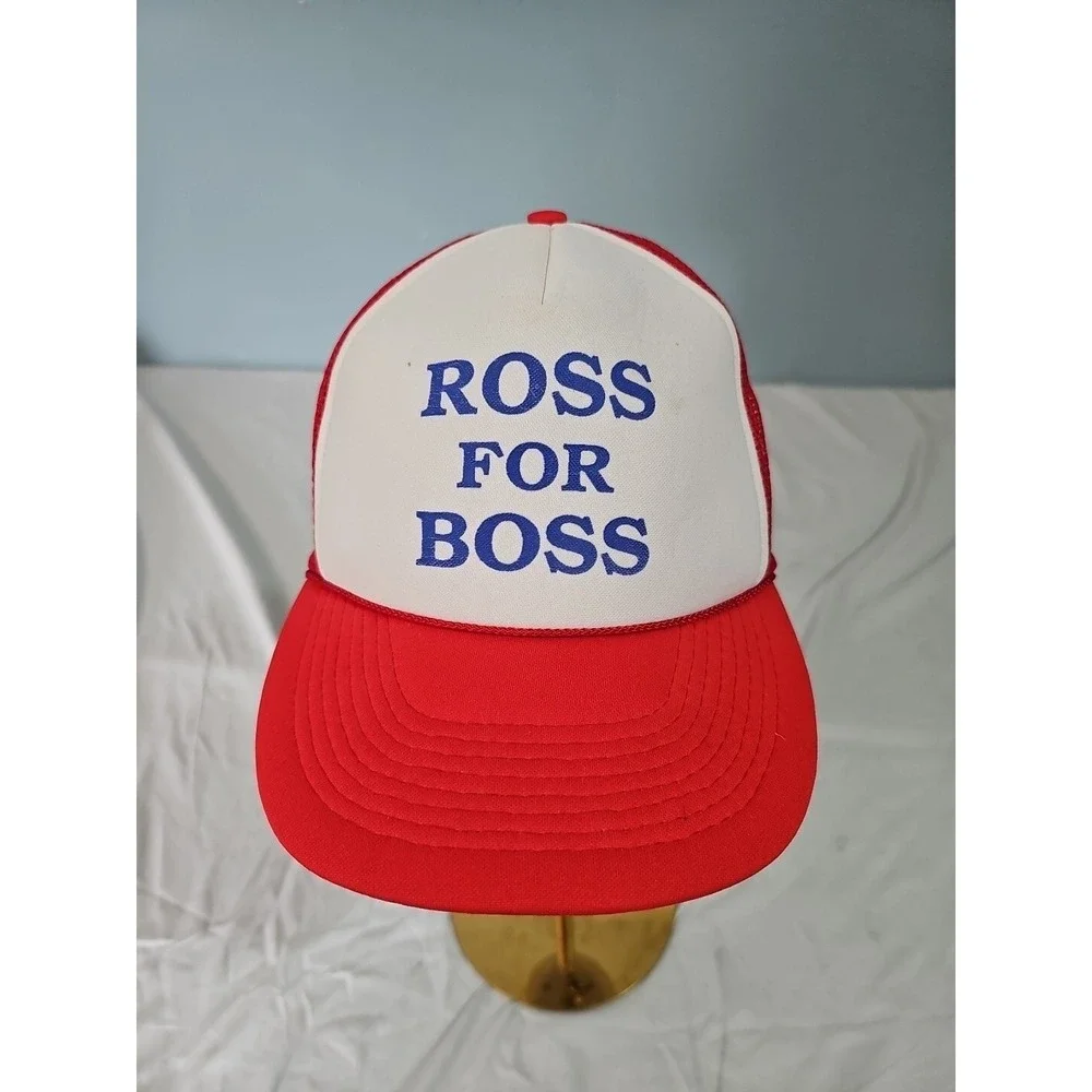 Otto Men Red Vintage Ross Perot for President Trucker Hat‎ Cap Ross for Boss